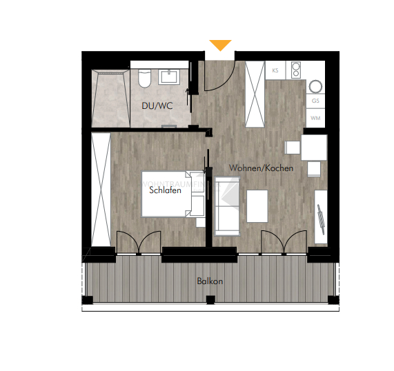 Grundriss WE 32 Etagenwohnung Chemnitz