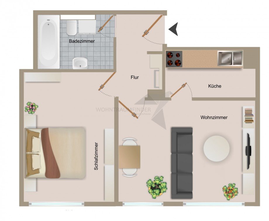 Grundriss Etagenwohnung Zwickau