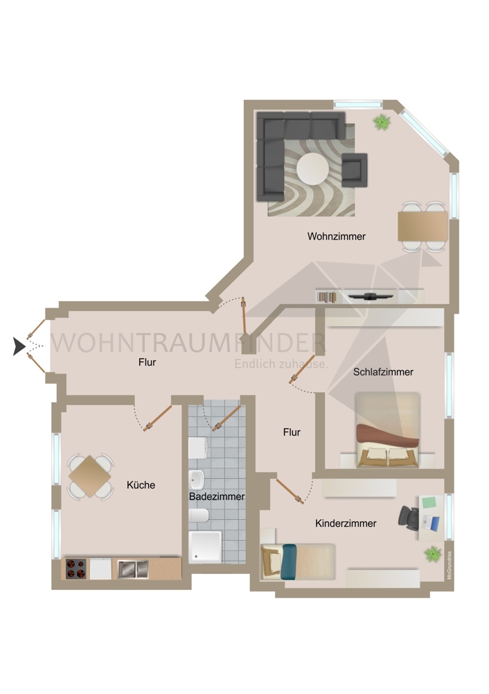 Grundriss Etagenwohnung Zwickau