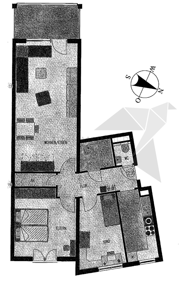 Grundriss Maisonettewohnung Zwickau