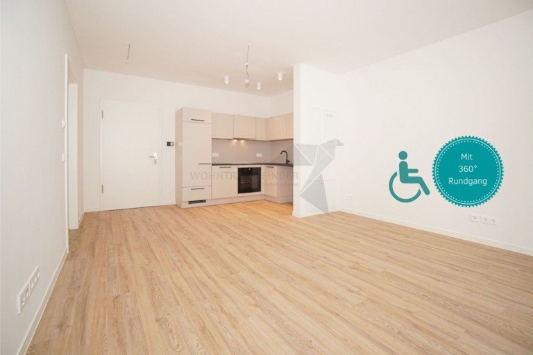 Rollstuhlgerechte Wohnung mit 360� Rundgang Chemnitz Erdgeschosswohnung Angebot! Senioren aufgepasst! Rollstuhlgerechte 2-Raum-Wohnung am Kulturpalast mit EBK & Terrasse