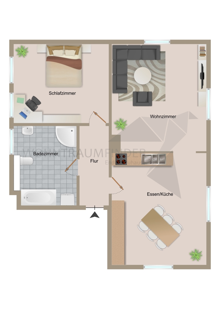 Grundriss Etagenwohnung Neukirchen/Erzgebirge / Adorf/Erzgebirge