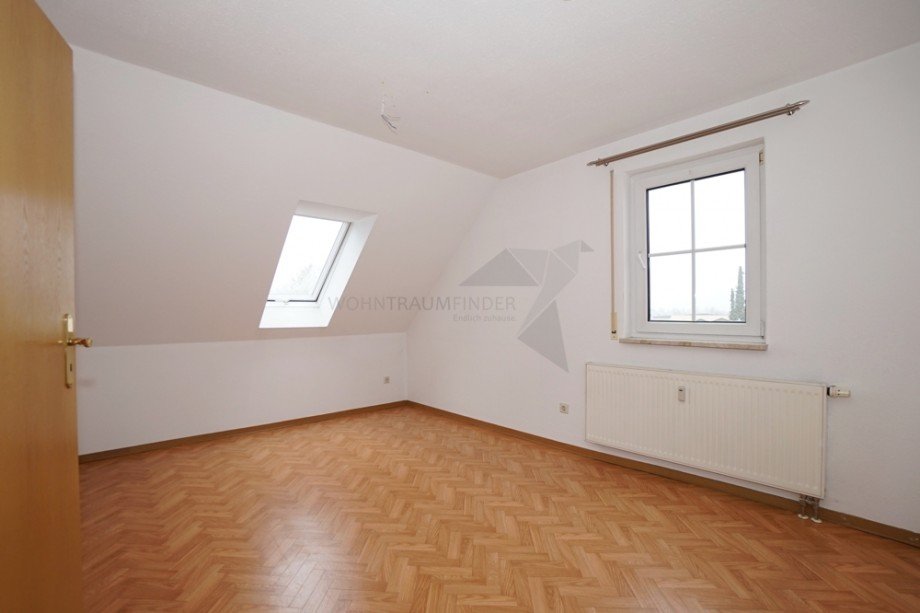 Schlafzimmer Untergeschoss Maisonettewohnung Chemnitz
