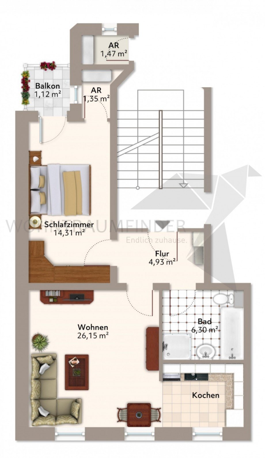 Grundriss Etagenwohnung Zwickau