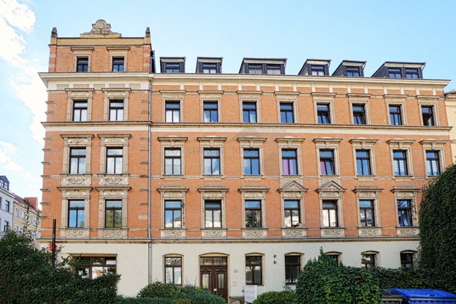 Stra�enansicht Erdgeschosswohnung Chemnitz