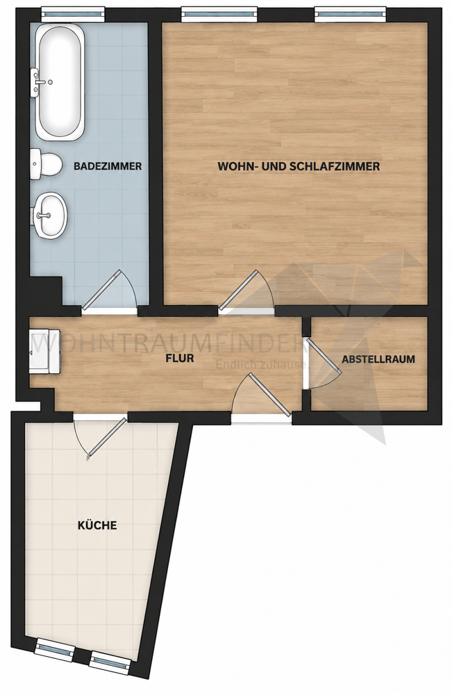 Grundriss Erdgeschosswohnung Zwickau
