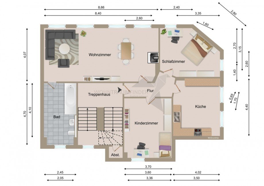 Grundriss Etagenwohnung Zwickau