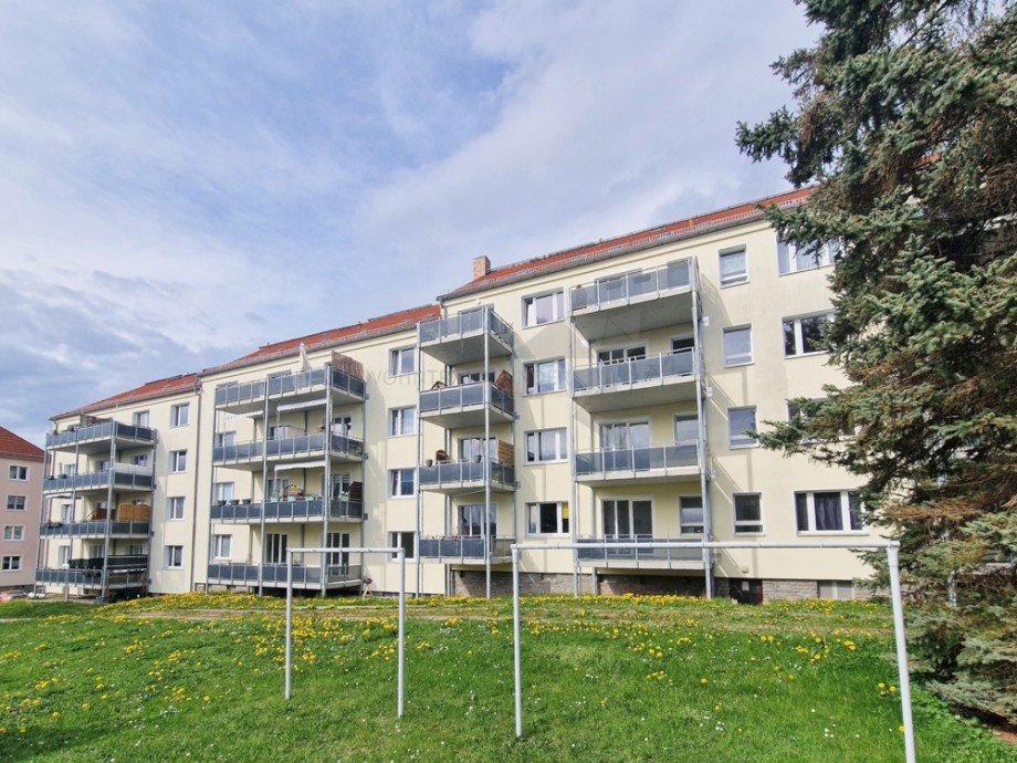 Ansicht Hofseite Erdgeschosswohnung Chemnitz