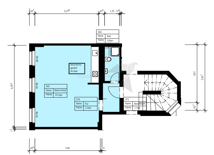 Grundriss Etagenwohnung Zwickau