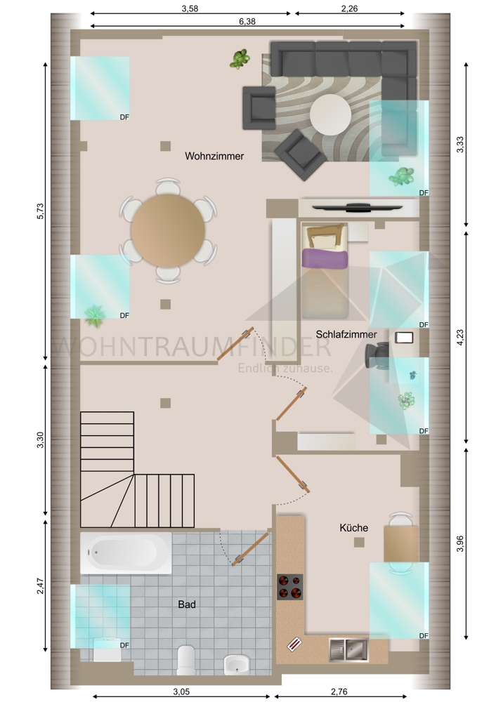 Grundriss Maisonettewohnung Zwickau