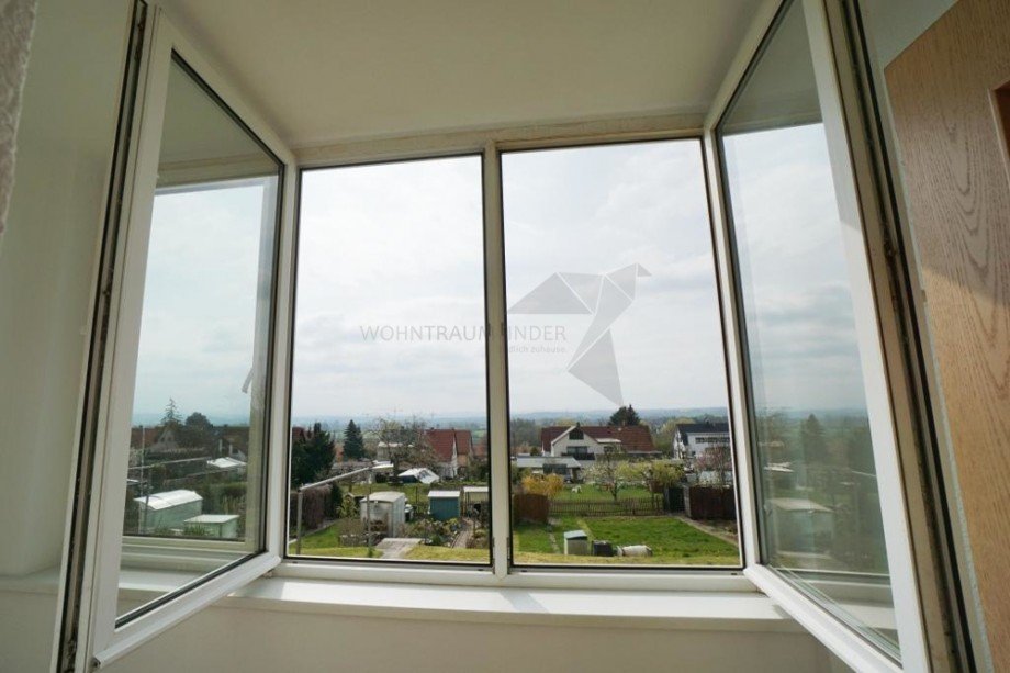 Ausblick Wintergarten Erdgeschosswohnung Zwickau