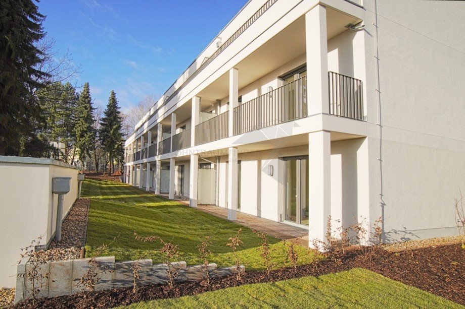 Ansicht Nr. 38 und Terrassen Erdgeschosswohnung Chemnitz