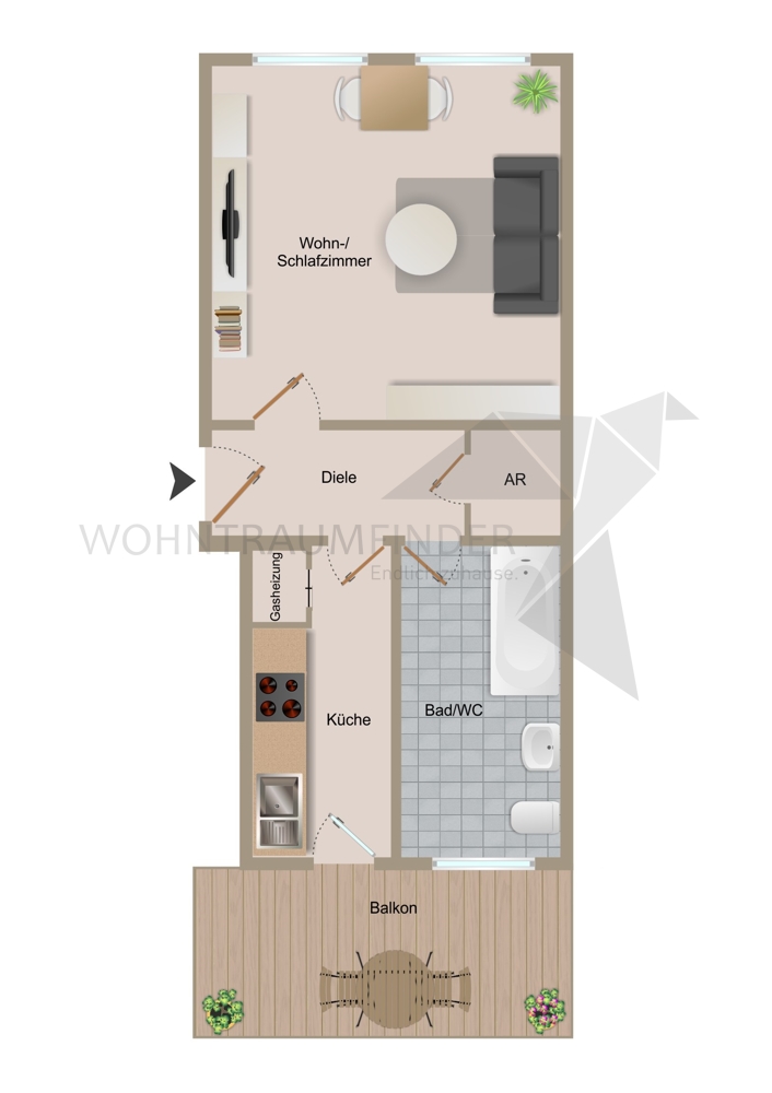 Grundriss Etagenwohnung Zwickau