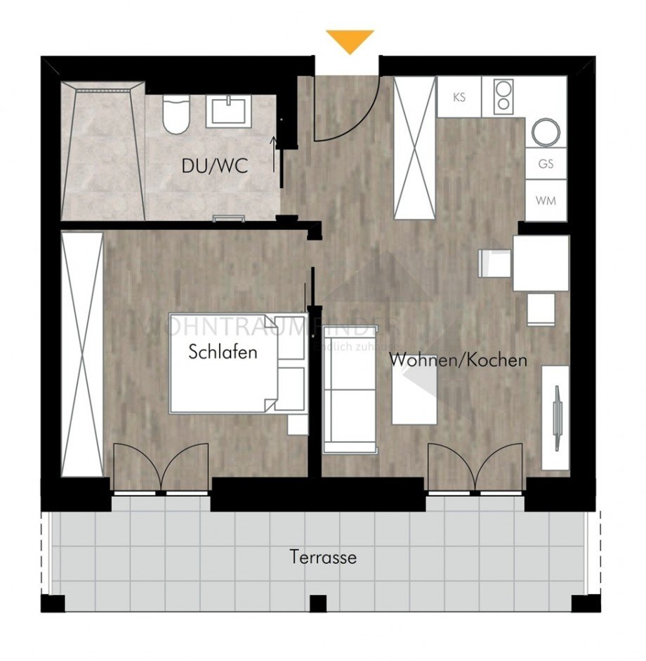 Grundriss WE06 Erdgeschosswohnung Chemnitz