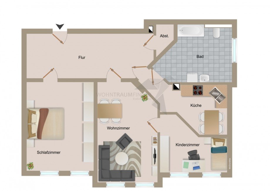 Grundriss Etagenwohnung Zwickau