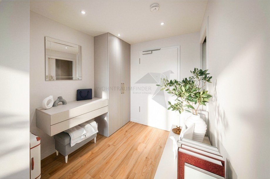 Visualisierung Flur Erdgeschosswohnung Chemnitz