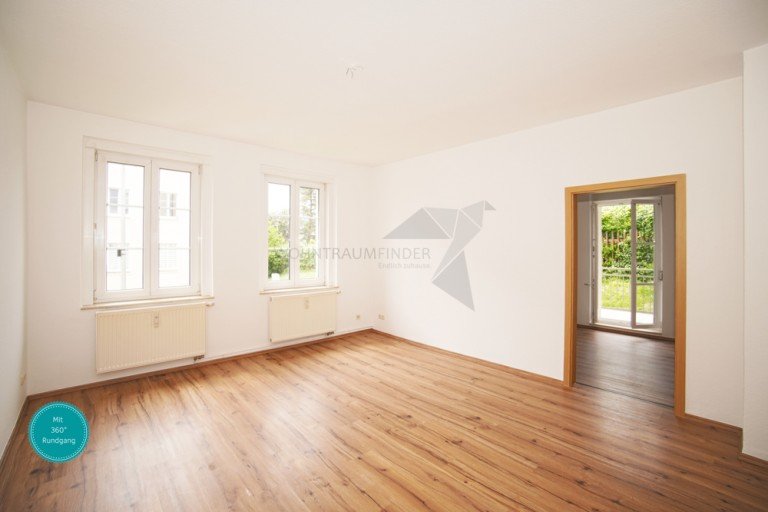 Wohnung mit 360� Rundgang Chemnitz Erdgeschosswohnung Ruhige 3-Raum-Wohnung mit Balkon und Tageslichtbad im Gr�nen