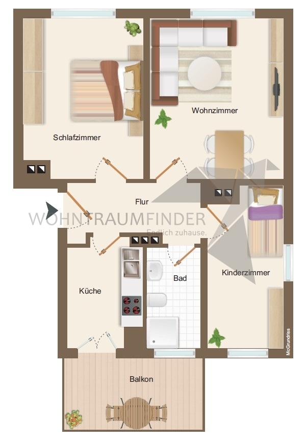 Grundriss Etagenwohnung Chemnitz