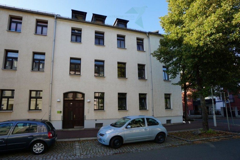 Stra�enansicht Etagenwohnung Zwickau