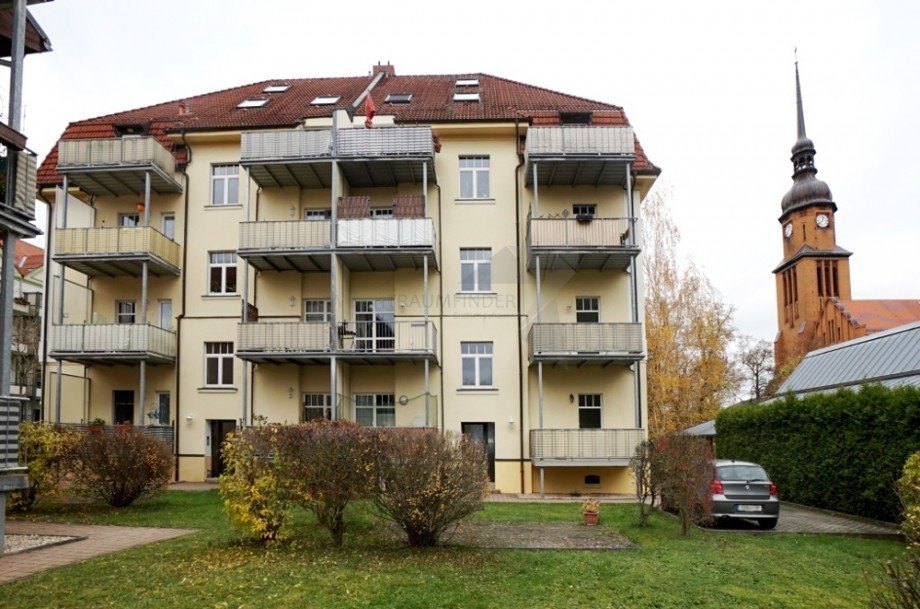 Balkonansicht Etagenwohnung Zwickau