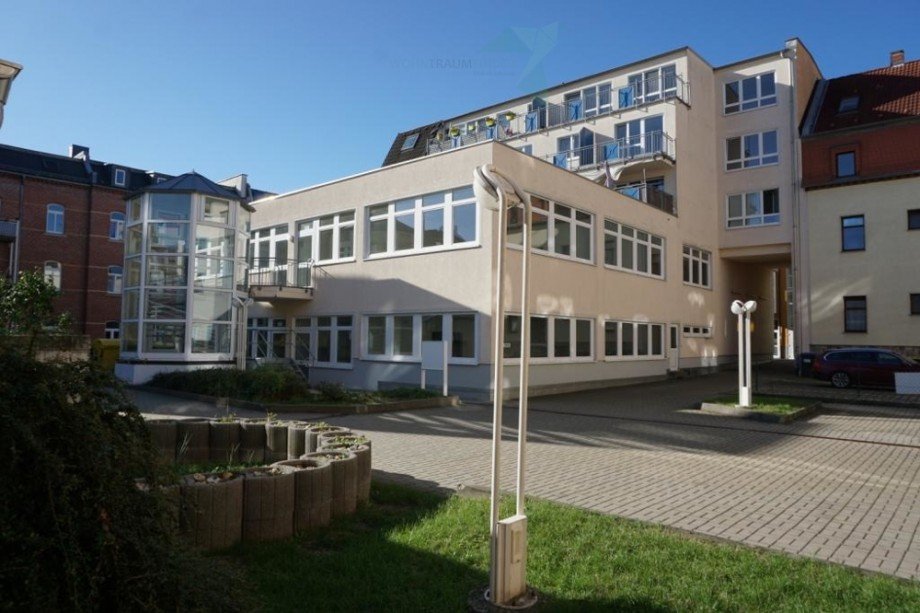 Hofansicht Etagenwohnung Zwickau