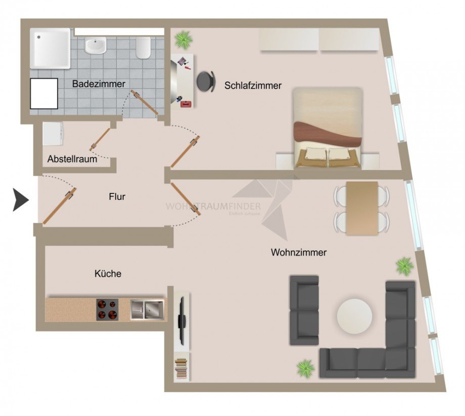 Grundriss Etagenwohnung Zwickau