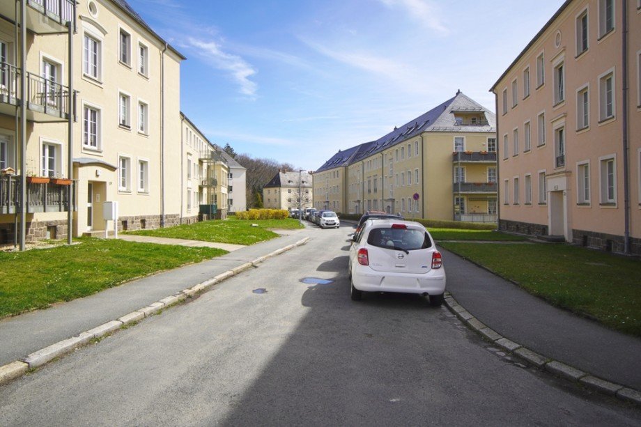 Blick Erich-Steinfruth-Stra�e Erdgeschosswohnung Chemnitz