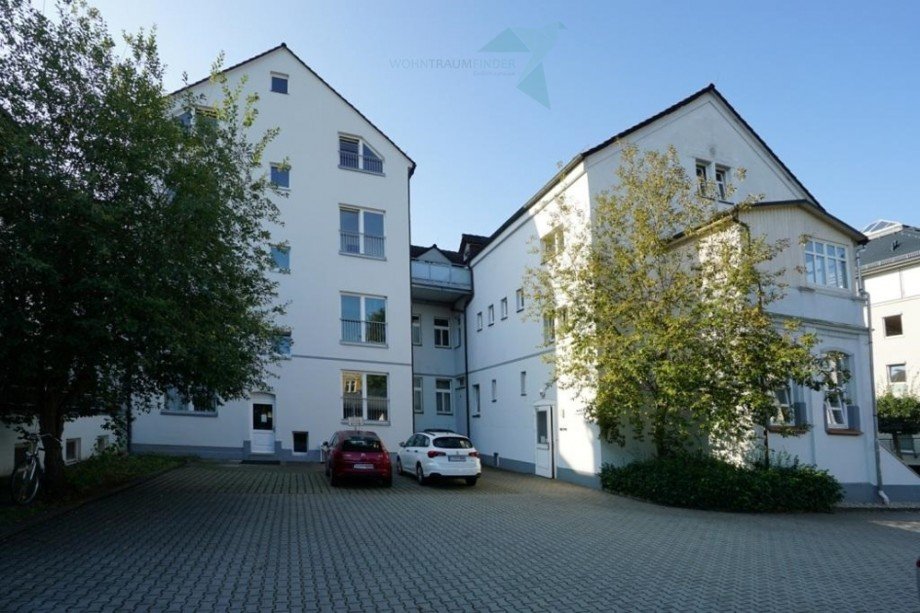 R�ckansicht Etagenwohnung Zwickau