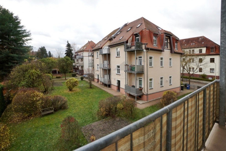 Balkonausblick Etagenwohnung Zwickau