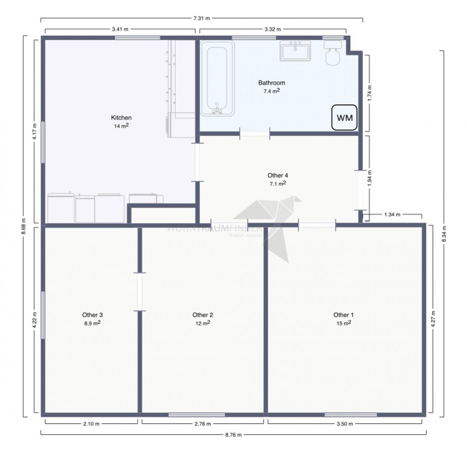 Grundriss Etagenwohnung Chemnitz