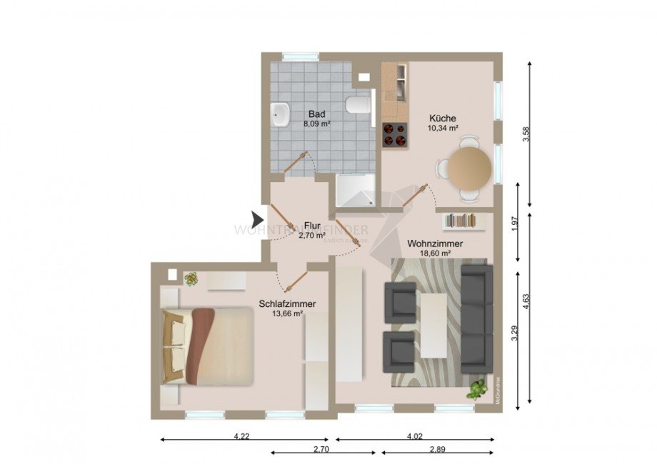 Grundriss_Gottfried-Keller_7_EGli Erdgeschosswohnung Zwickau