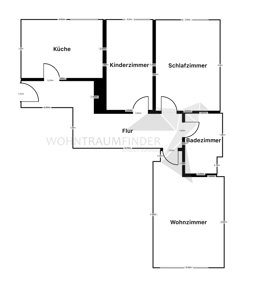 Grundriss Etagenwohnung Zwickau
