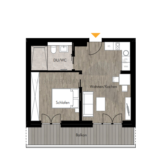 Grundriss WE 24 Etagenwohnung Chemnitz