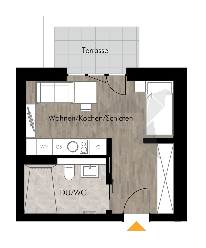 Grundriss WE46 Erdgeschosswohnung Chemnitz