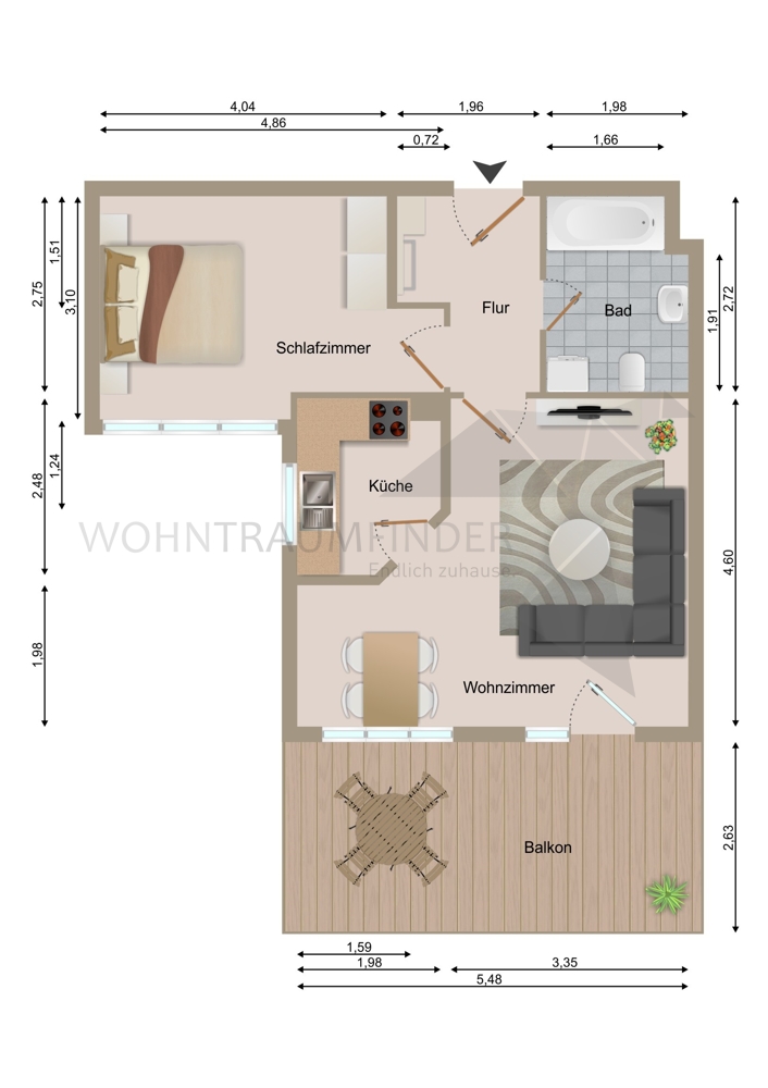 Grundriss Etagenwohnung Zwickau
