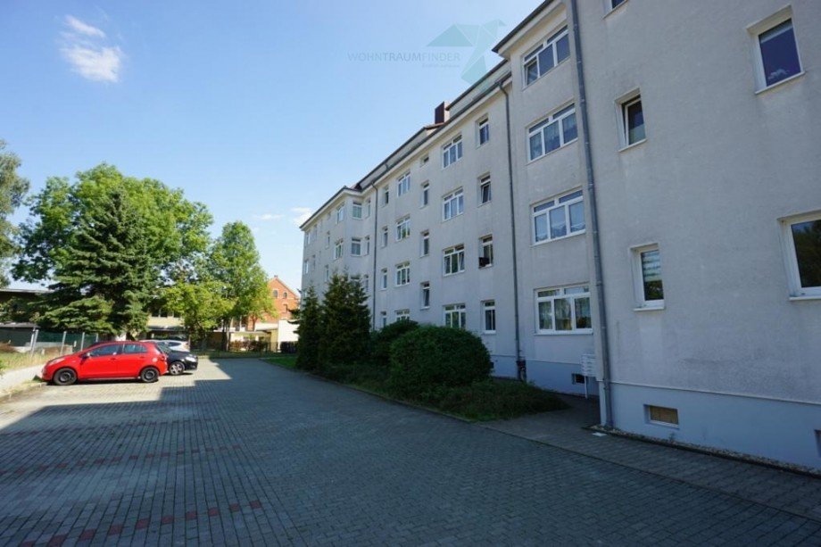 R�ckansicht Etagenwohnung Zwickau