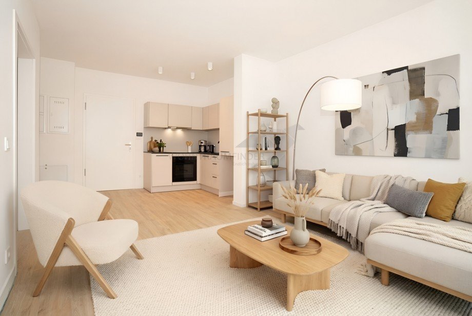 Visualiserung_2Z Wohn-Koch-Essbereich Etagenwohnung Chemnitz