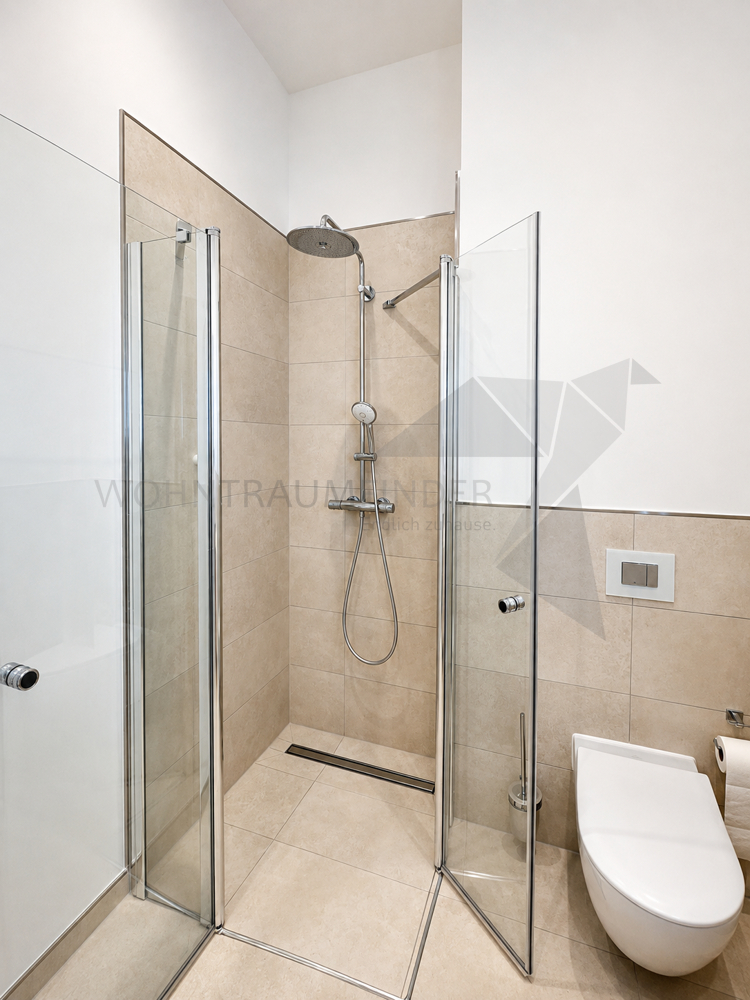 Detail bodenebene Dusche Etagenwohnung Chemnitz