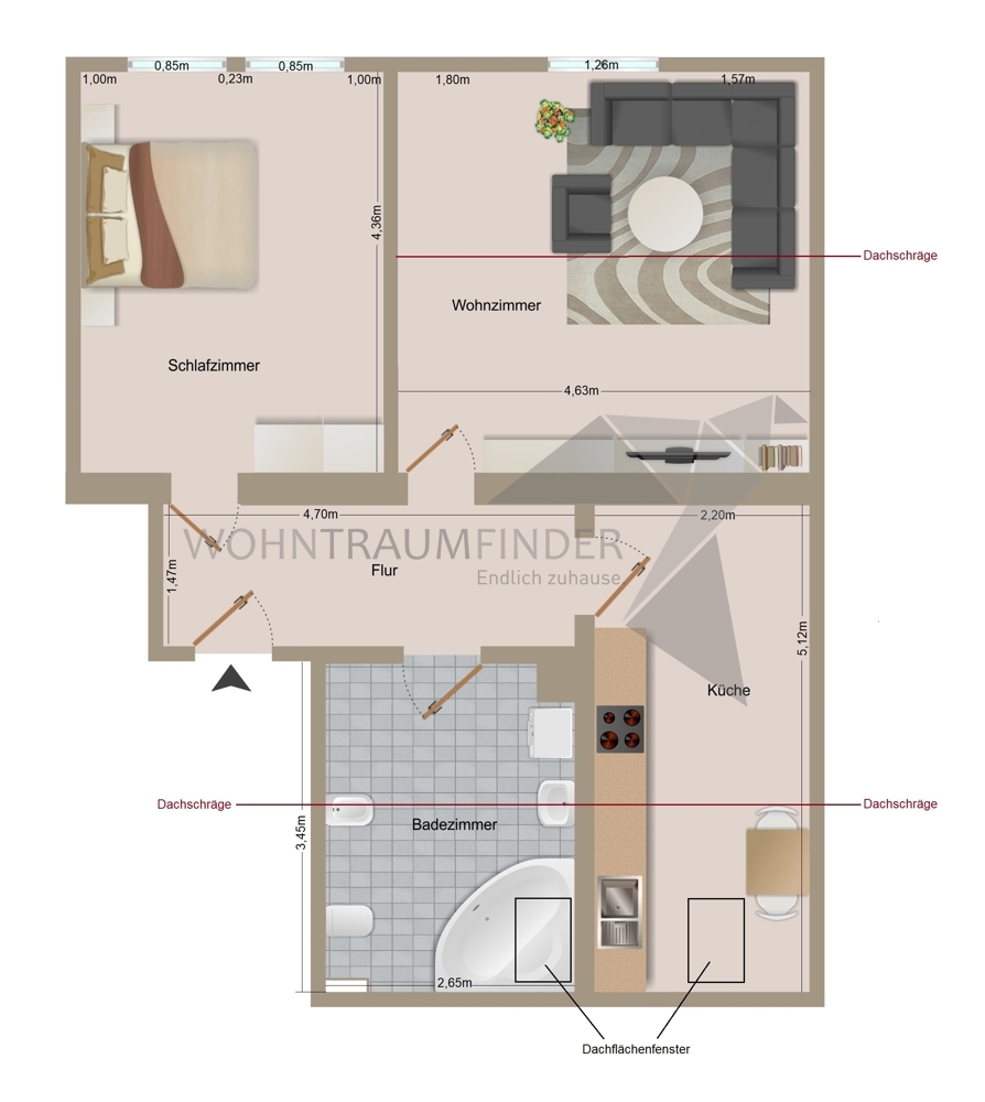 WE8 Grundriss Mehrfamilienhaus Werdau