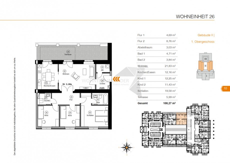 Grundriss_Lage WE26 Etagenwohnung Chemnitz