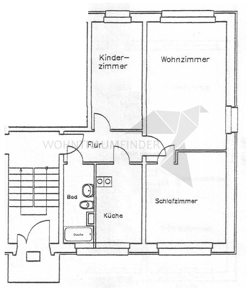 Grundriss Erdgeschosswohnung Chemnitz