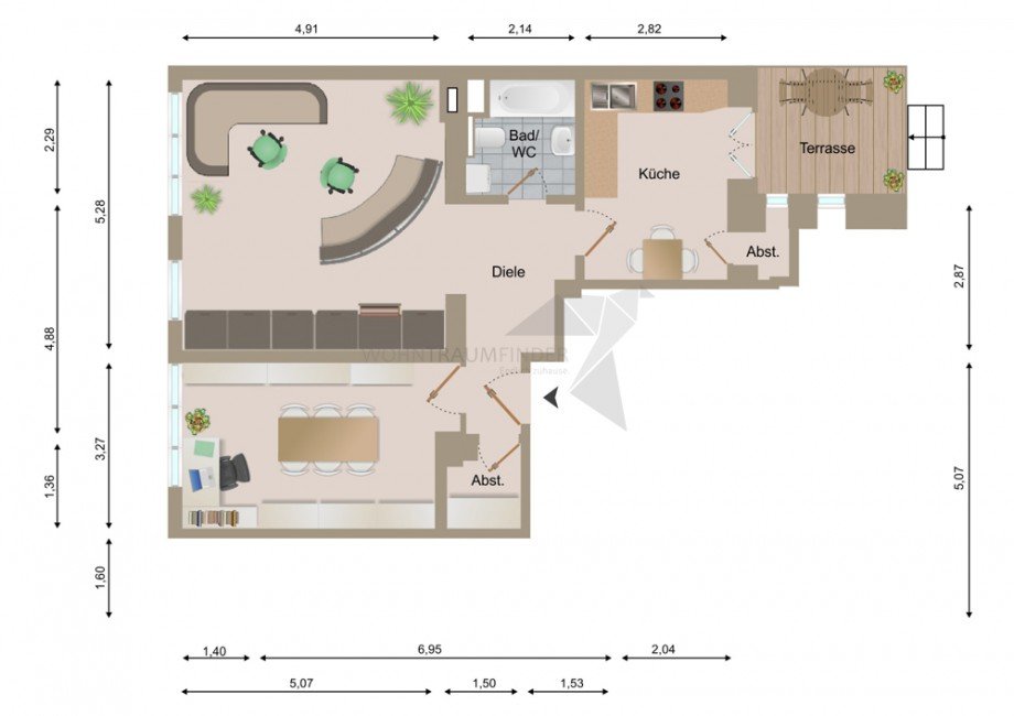 Grundriss B�ro B�rofl�che Zwickau