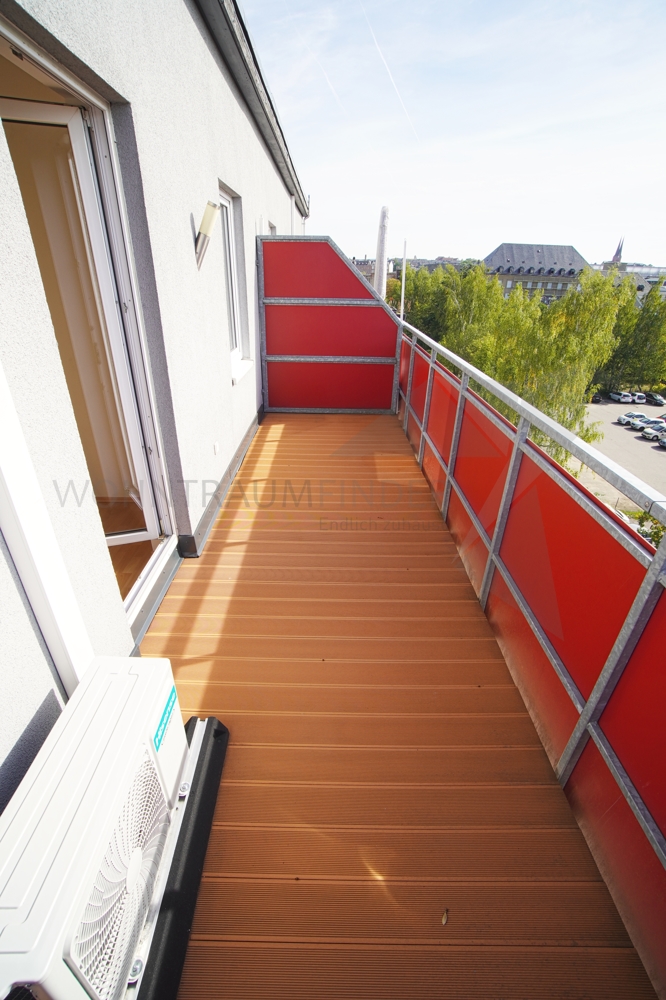Detail Balkon Schlafzimmer Loft-Studio-Atelier Chemnitz / Zentrum