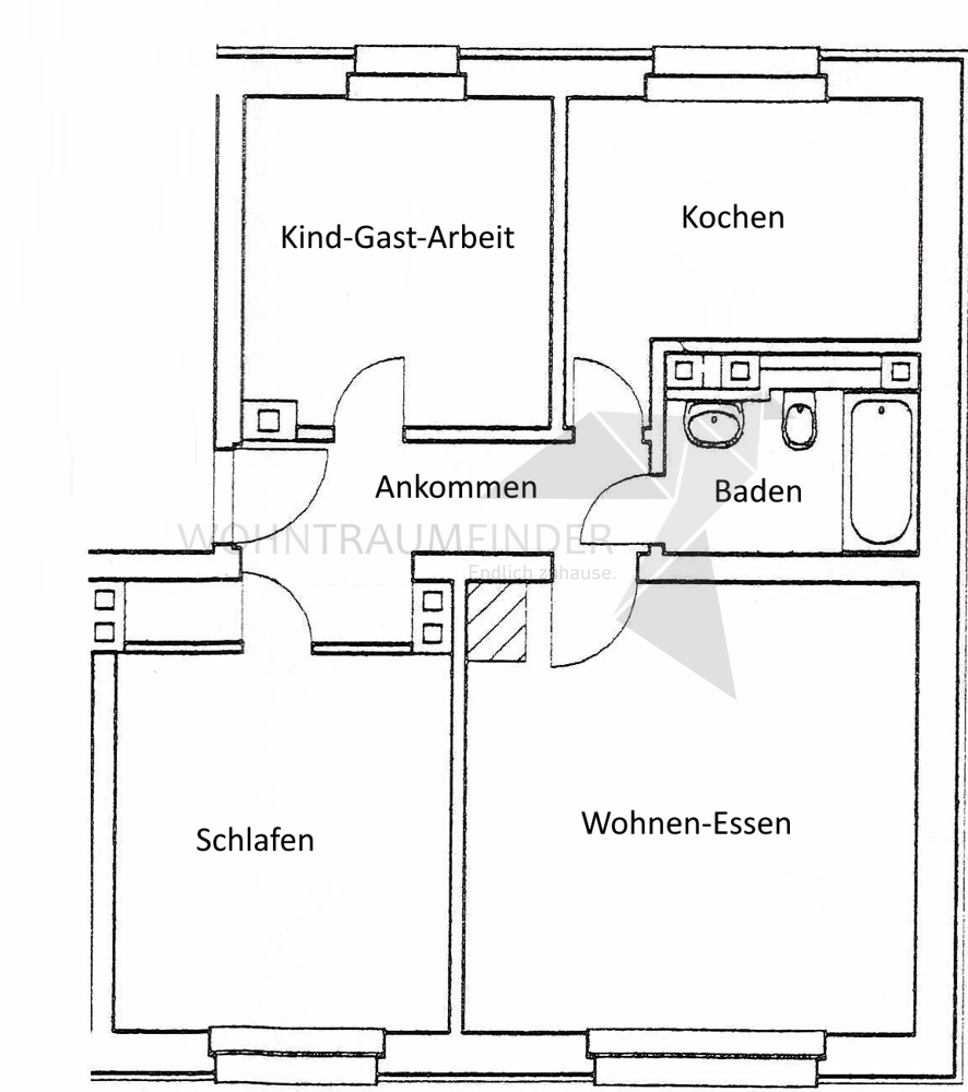 Grundriss Etagenwohnung Chemnitz