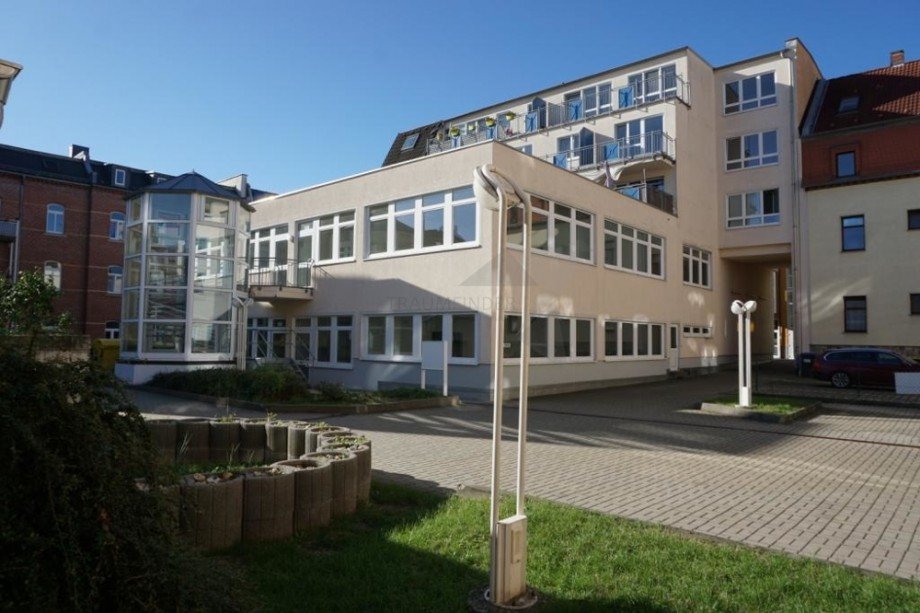 Hofansicht Etagenwohnung Zwickau