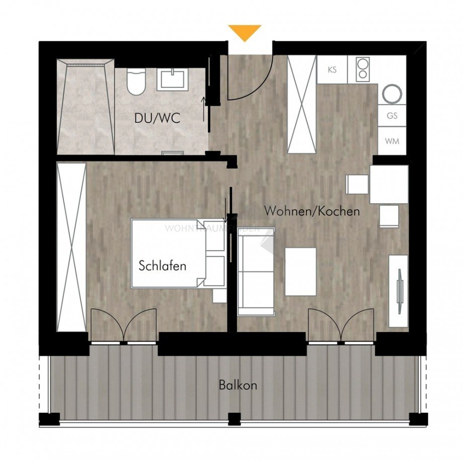 Grundriss WE17 Etagenwohnung Chemnitz
