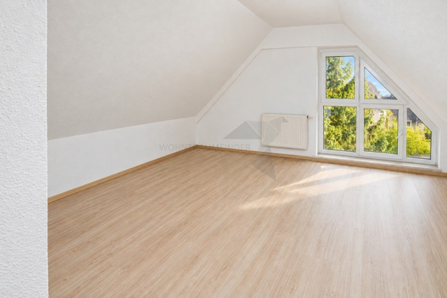 Schlafzimmer Obergeschoss Maisonettewohnung Chemnitz