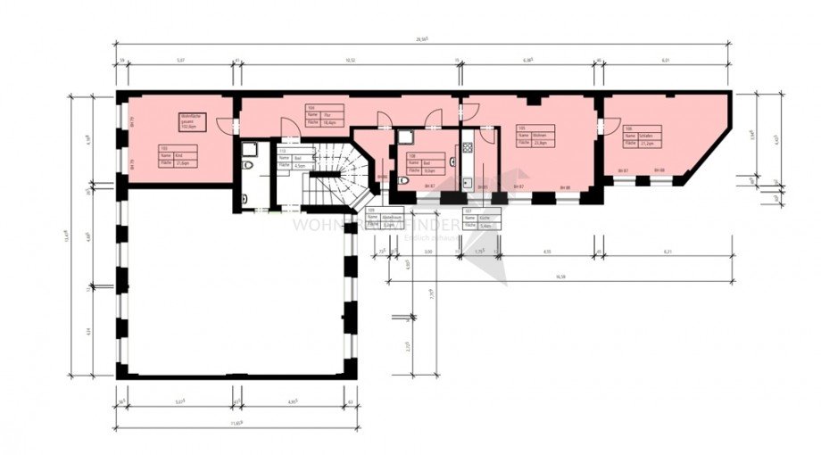 Grundriss Etagenwohnung Zwickau