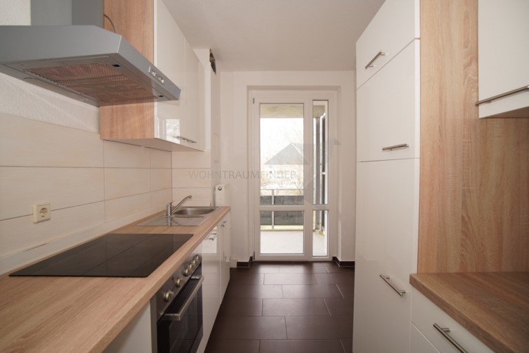 K�che mit EBK Chemnitz Etagenwohnung ++ EBK inklusive ++ Moderne 3-Raum-Wohnung mit Balkon und Tageslichtbad