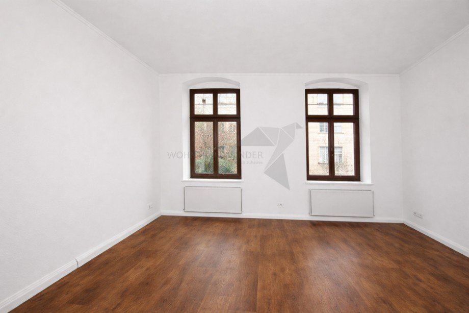 Wohnzimmer (KI-Darstellung) Etagenwohnung Zwickau